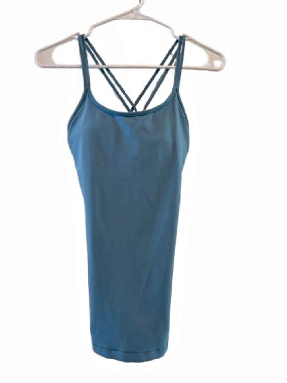 Lululemon Wunder Train Strappy Tank Top Blue Size 4 Like New